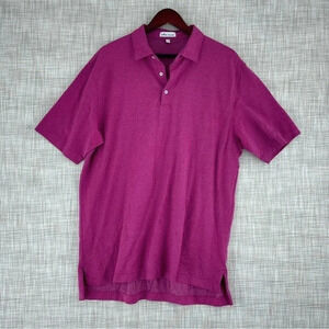 Peter Millar L short sleeve polo shirt pink/purple 2032